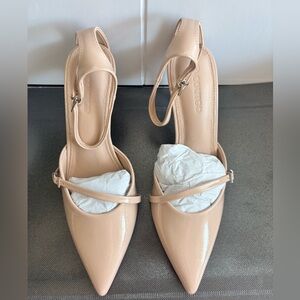 Women's Nude Patent Leather Heels